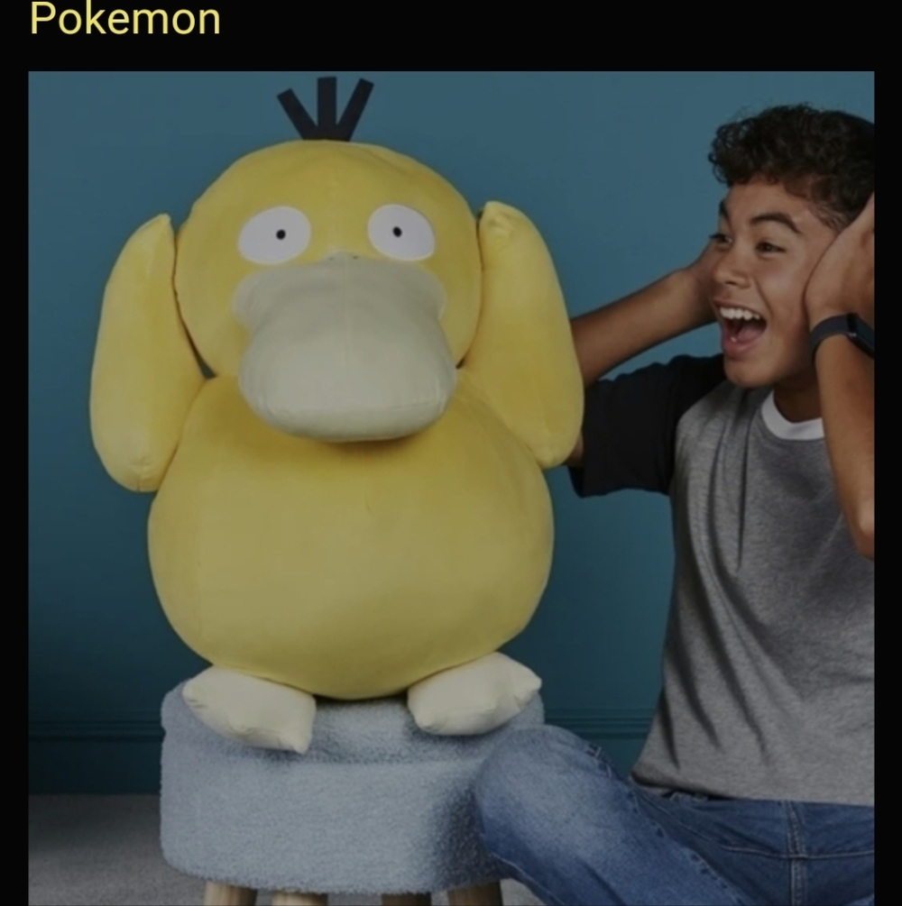 NEW Pokemon Jumbo Psyduck Plush Stuffy 24 inch